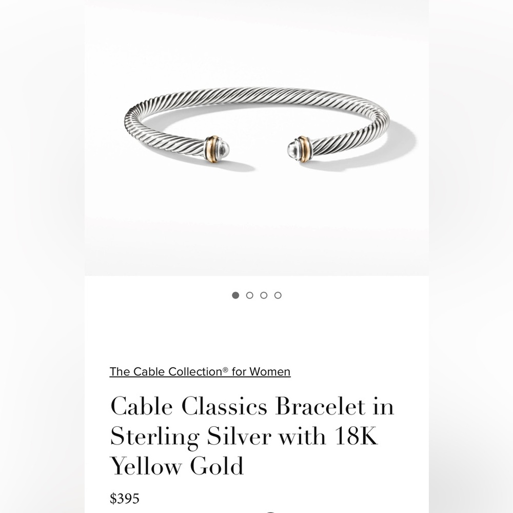 David Yurman classic cable cuff bracelet